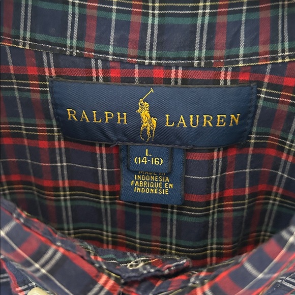EUC Ralph Lauren long sleeve button down shirt for boys - Picture 3 of 4